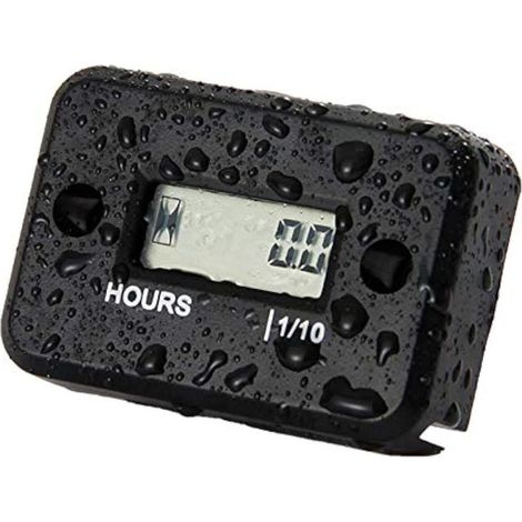 Compteur d'heures induction étanche pour moto, motocross, motoneige, motocross Noir (1/5)