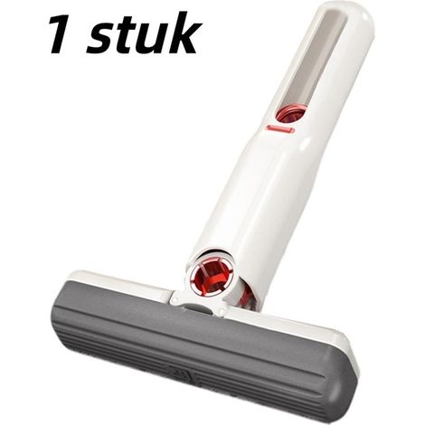 Mini balai éponge portable multifonctionnel pour table avec fonction d'absorption de l'eau et utilisation mains libres couleur blanche (1/5)