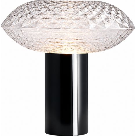 Lampe à poser en verre postmoderne 13 verre transparent D32H30cm, lumière chaude, bouton, 41 × 38 × 39 cm, 6 kg – Livraison gratuite