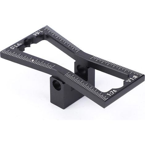 BRAVIX Traceur à Queue D'aronde, Marqueur à Tracer en Queue D'aronde Jauge de Marquage en Aluminium Outil de Guidage du Travail du Bois
