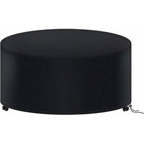 Housse de Protection Table Ronde de Jardin 185 X 110CM, Housse Salon de Jardin Imperméable, 420D Oxd Bache Protection Table (1/4)
