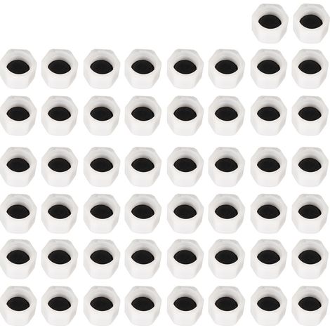 50 pièces capuchons de valve climatisation auto, étanchéité renforcée, taille compacte, compatibles voitures camions engins TP, 5/8 pouce (1/5)