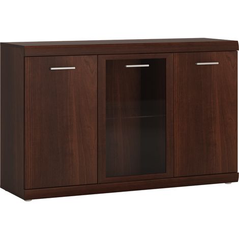 Sideboard Vitrine 140 cm Nussbaum IMPERIA-129 (1/5)