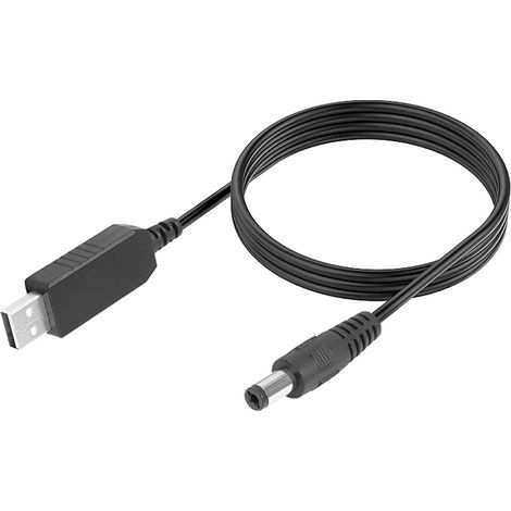 Cavo Convertitore Di Tensione Da USB 5V a Jack DC 5,5X2,1mm 12V Lunga 1M (1/3)