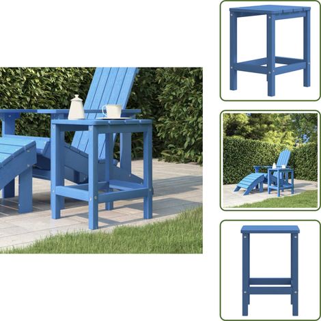 Table de jardin Adirondack Bleu marine 38x38x46 cm PEHD - Table De Jardin - Table Extérieure - Mobilier De Jardin - Table Adirondack - Table En Pehd (1/5)