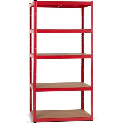 unidad-ORION91oficial - Estantería Metálica Modular Almacenaje 180x90x40cm Acero y MDF Antihumedad Hogar Trastero Almacen Garaje 5 Baldas Ajustables Cargas Pesadas 1750Kg Estan (1/5)