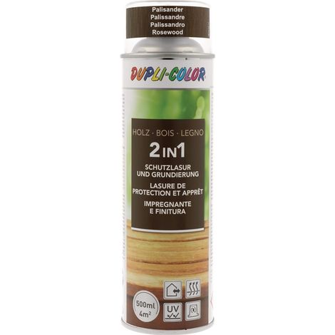 DUPLI-COLOR Holzschutzlasur 2in1 Farbe palisander500 ml Spraydose