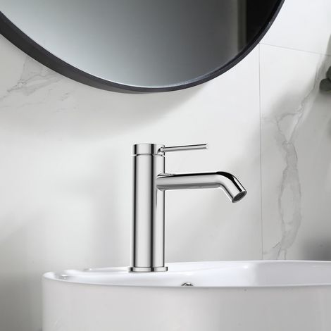 Miscelatore lavabo in ottone con finitura cromata  KAM-J CROMO kamalu (1/3)