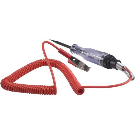 Testeur de circuit CC, stylo indicateur de circuit, testeur automobile de diagnostic 0-24 V pour câbles électriques avec témoin lumineux et pinces crocodiles.-AquaForge