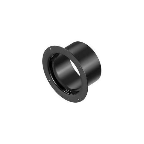125mm Bride Connecteur Raccord de Canal Bride Murale en Plastique Raccord Droit pour Systèmes de Ventilation Raccord de Conduite d'Air, Noir (1/4)