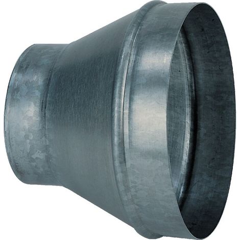 Réduction conique en acier galvanisé pour VMC Ø250 – Ø160 mm – Connexion solide entre conduits – Accessoire ventilation durable (1/4)