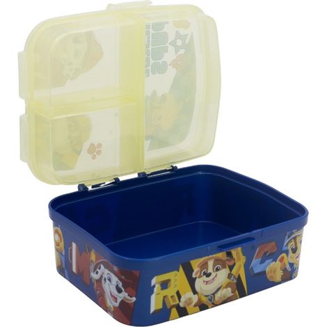 PAW PATROL Lunchbox-Organizer-Box mit 4 Fächern, Lunchbox-Behälter für Snacks und Sandwiches (1/4)