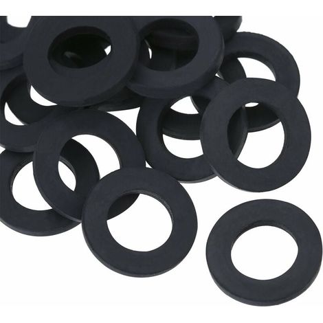 YMYNY 20 piezas de arandelas de goma para manguera de ducha (1/4)