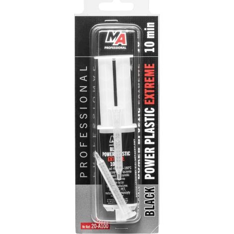 017844 MA professionnel - Power Plastic Extreme Black 25 ml + mélangeurs