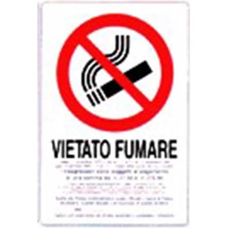 Cartello vietato fumare cm 20X30 (1/2)