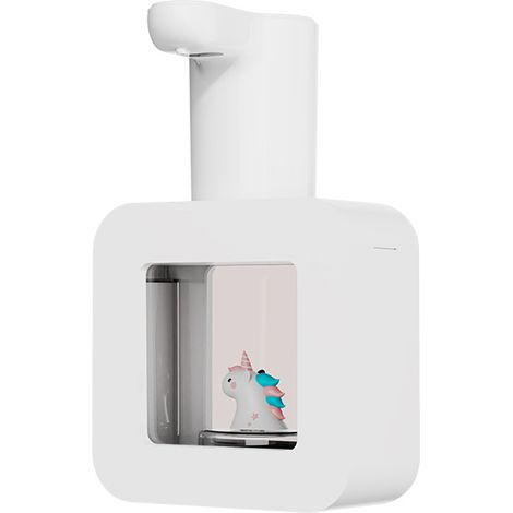 Filiyano-Distributeur de savon mousse automatique mural intelligent à capteur intelligent, motif dinosaure rose V2, pour la maison.