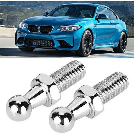 Jeu de 2 Goujons à Rotule en Aluminium CNC pour Amortisseurs à Gaz, Extrémité Sphérique Capot (M8) (1/5)