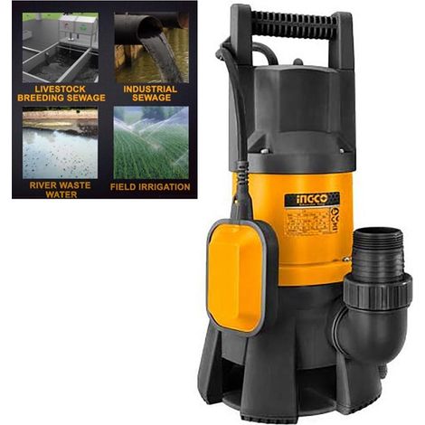 Pompa immersione 1000 W sommersa acque sporche nere - Ingco SPD10001 (1/4)