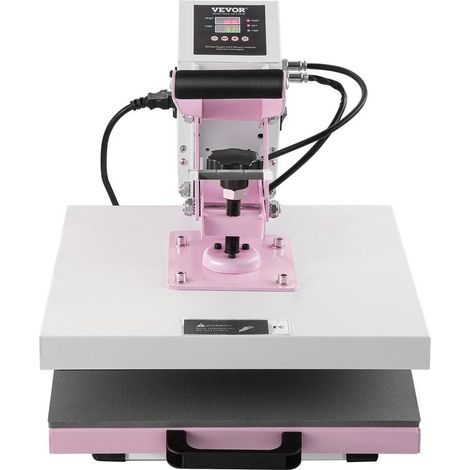 Plateau Coulissant Pratique Presse à Chaud 38x38 cm Transfert Thermique Rapide pour T-Shirts et Coussins (1/5)