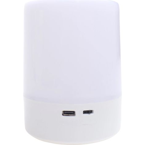 Lampe de chevet à lumière douce (1 pièce) - blanche