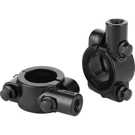 2 Stück 22 mm (0,87 Zoll) Lenker-Rückspiegel-Befestigungsklemmen für Motorrad und Dreirad (1/5)
