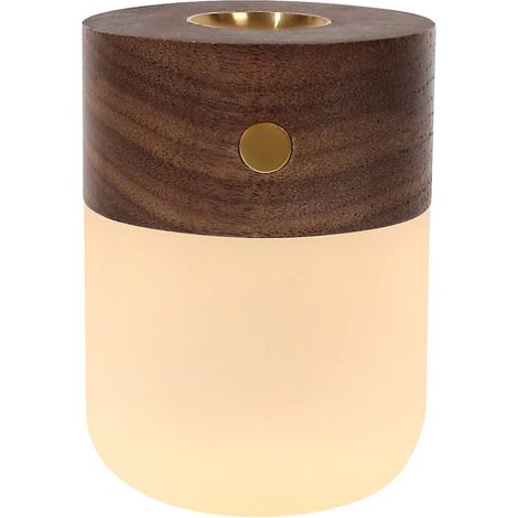 Diffuseurs d'huiles essentielles sans fil rechargeables, l'appartement, la décoration essentielle et les articles de soulagement de l'anxiété (noyer noir), (1/5)