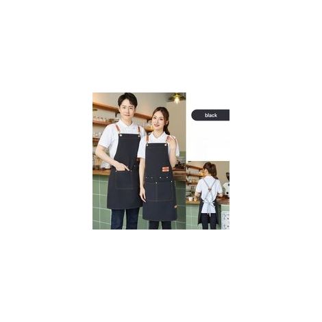 Grembiule da barbecue, grembiule da cucina unisex, schiena incrociata, grembiule da lavoro unisex, grembiule da giardinaggio impermeabile, fai da te, personalizzabile, Modello 1 - Crezuo