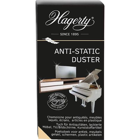 Hagerty Antistatic Duster 1 pezzo I Panni per la pulizia per la cura delle superfici delicate 100% cotone I Antistatic Duster come finitura lucida I Protezione contro i depositi di polvere I 36x55 cm (1/5)