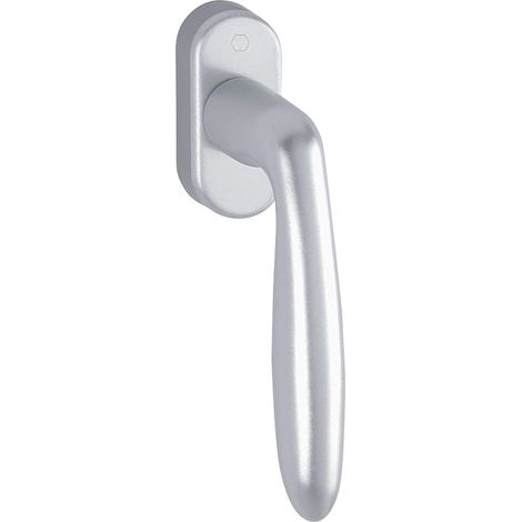 Fenstergriff, VK, Silber eloxiert Verona Poignée de fenêtre carrée 7 x 35 mm Argent anodisé (1/3)