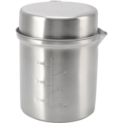 Ensemble de Casserole en Acier Inoxydable pour Randonnée et Camping - Poêle Extérieur Portable Anti-Vent (1/5)