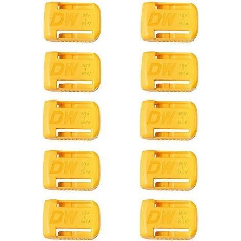 Packung mit 10 Batteriehaltern für Dewalt 18V/20V Werkzeuge, Wandhalterung für 18V-60V Batterien. (1/5)
