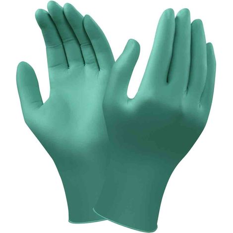 Gants jetables Ansell 92-600 taille 7,5-8, M, Nitrile Non poudrés, x 100 gants ( Prix pour Boîte de 100 ) (1/3)