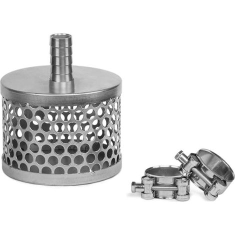 Kosz do węża ssawnego 38 mm / 1 1/2"+ 2x gbs obejmy (1/3)