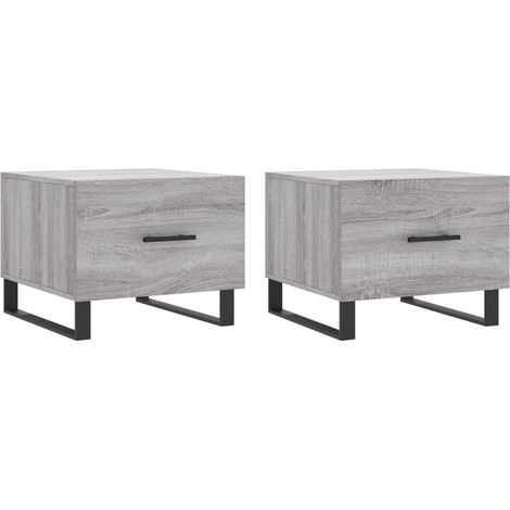 Maison Exclusive - Couchtische 2 Stk. Grau Sonoma 50x50x40 cm Hol