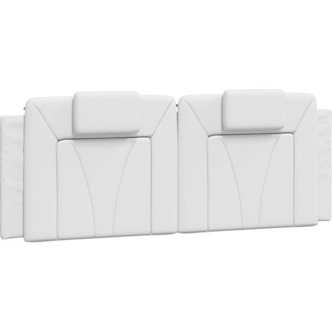 Maison Exclusive - Kopfteil-Kissen "Viana" Weiß 152 cm Kunstleder