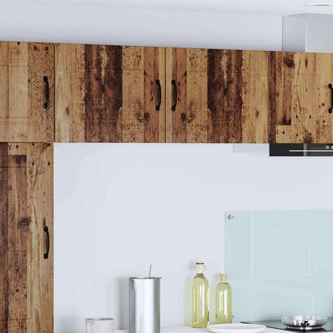 vidaXL Panneau de lave-vaisselle Kalmar 2 pc Bois ancien