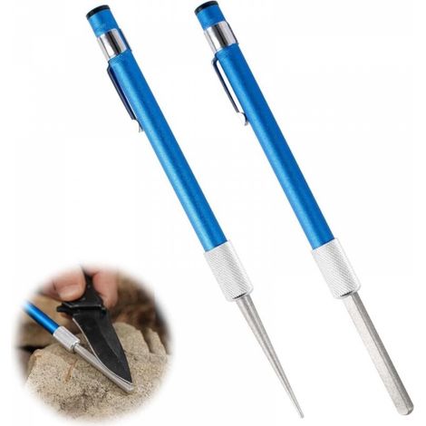 1 aiguiseur diamant portable à double extrémité pour couteaux et ciseaux, rétractable (1/5)