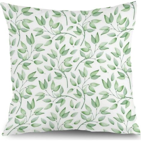 Housse de coussin extérieur floral, décoration canapé maison,45×45cm (1/5)