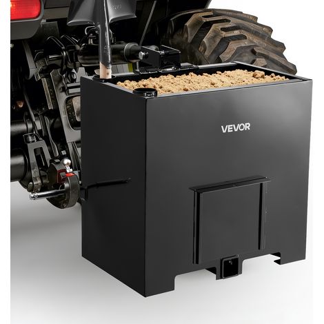 VEVOR Caja de Lastre con Enganche de 3 Puntos para Tractores, Capacidad de Carga de 363 kg, Contrapeso para Tractor de Categoría 1, Receptor de Remolque Estándar, con Almacenamiento de Herramientas (1/5)