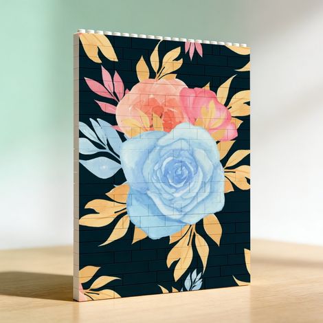 Cadre en blocs de construction, cadeau pour amoureux (1/5)