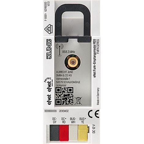 Jung eNet Funk-Empfangsmodul, REG, 2 TE FM FK 32 REG