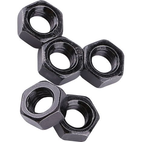 Écrous hexagonaux métriques en acier au carbone galvanisé fileté (M3) (1/5)