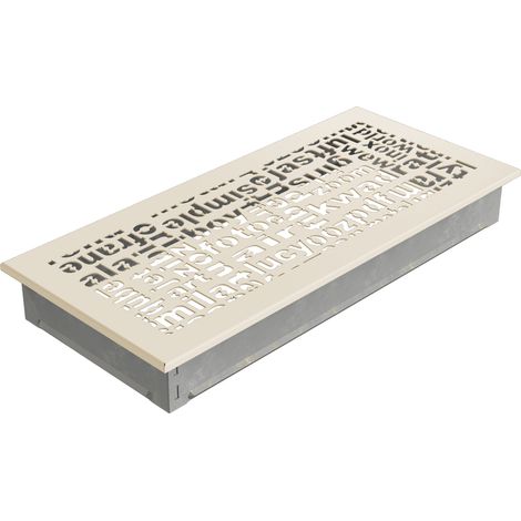 Lüftungsgitter ABC 17x37 Creme (1/3)