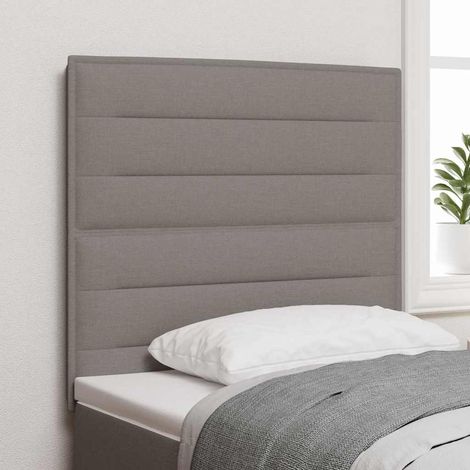 LED Kopfteil mit LED-Lichtleisten Taupe 100 cm Stoff (1/5)