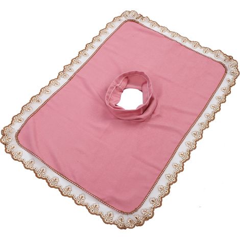 Lot de 2 Draps de Table de Massage avec Trou pour Tête, Couverture de Lit de Soins Rose, Serviette de Spa pour Institut de Beauté (1/5)