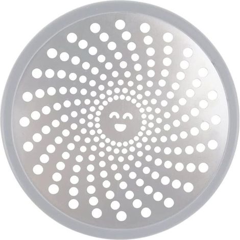 Haarfänger-Abflusssieb für Dusche und Badewanne, 11,3 cm, Edelstahl, Silber (1/5)