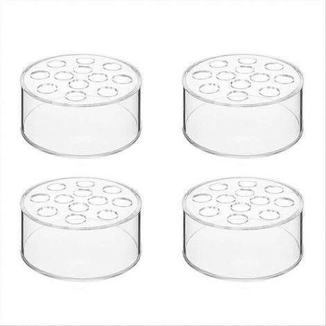 Lot de 4 vases ronds transparents pour centres de table (1/5)
