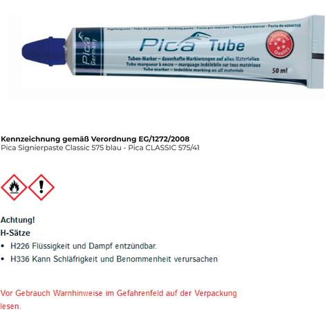 Tube marqueur pica classic 575 à encre bleu PICA - 57541