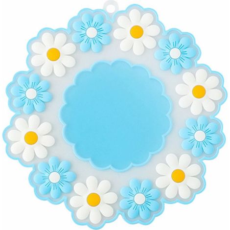 Tapis Isolant Thermique - Tapis Antidérapant Cuisine - Pour Tasse Bol Huile - PVC Rose - 10 cm (1/5)