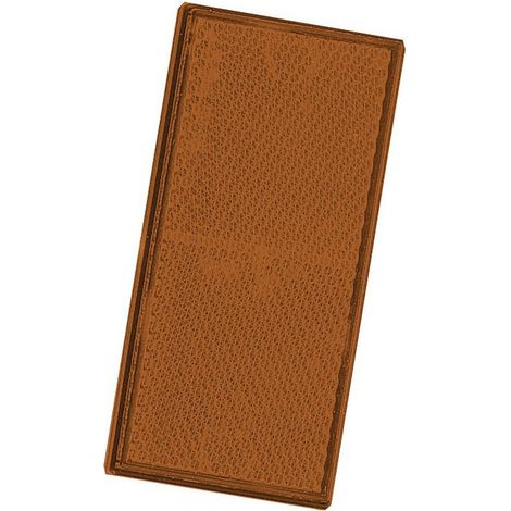 Catadioptre - 106 x 50 mm - Adhésif - Pour Signalisation Routière et Cycliste - 1 Pièce